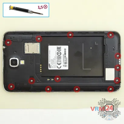 How to disassemble Samsung Galaxy Note 3 Neo SM-N7505, Step 3/1