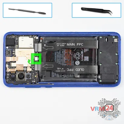 How to disassemble Xiaomi Mi 9 Lite, Step 5/1