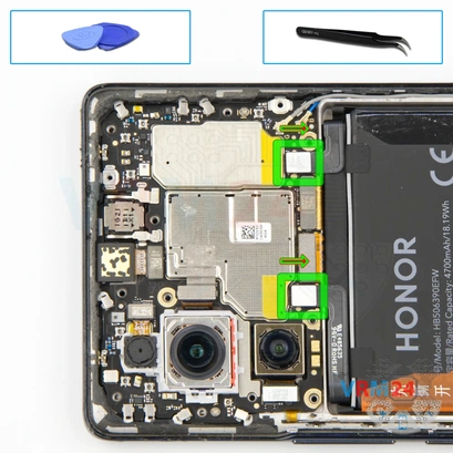 How to disassemble HONOR 70, Step 6/1