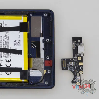 How to disassemble Nokia 3 (2017) TA-1032, Step 10/2