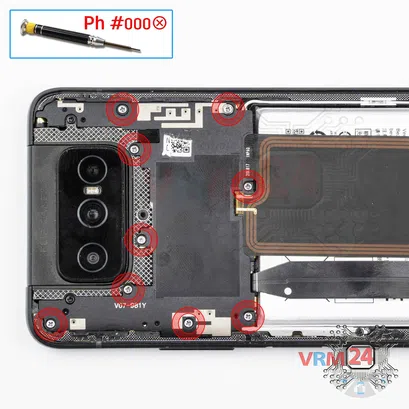 Como desmontar Asus ZenFone 7 Pro ZS671KS, Passo 4/1