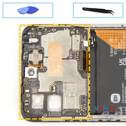 How to disassemble Xiaomi RedMi 10, Step 14/1