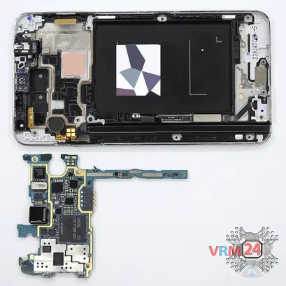 Cómo desmontar Samsung Galaxy Note 3 SM-N9000, Paso 10/2