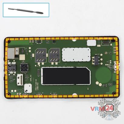 How to disassemble Microsoft Lumia 435 DS RM-1069, Step 6/1