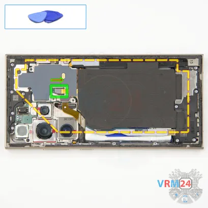 How to disassemble Samsung Galaxy S24 Ultra SM-S928, Step 6/1