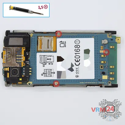 Cómo desmontar Samsung Wave GT-S8500, Paso 13/1