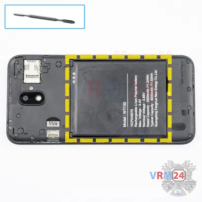 How to disassemble Nokia 1.3 TA-1205, Step 3/1