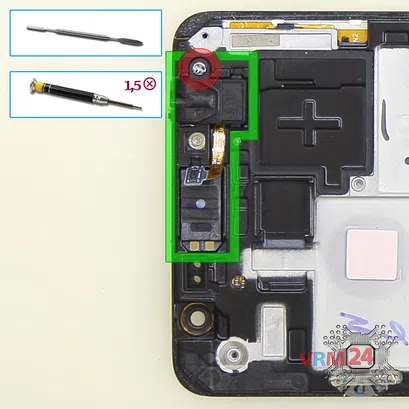 Cómo desmontar Samsung Galaxy J2 Prime SM-G532, Paso 10/1