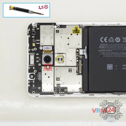 How to disassemble Meizu Pro 6 Plus M686H, Step 15/1