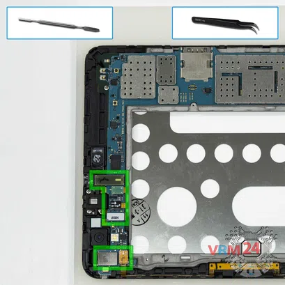 Cómo desmontar Samsung Galaxy Tab Pro 8.4'' SM-T325, Paso 13/1
