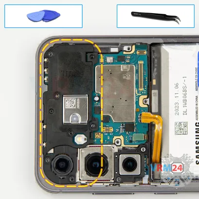 How to disassemble Samsung Galaxy S23 FE SM-S711, Step 14/1