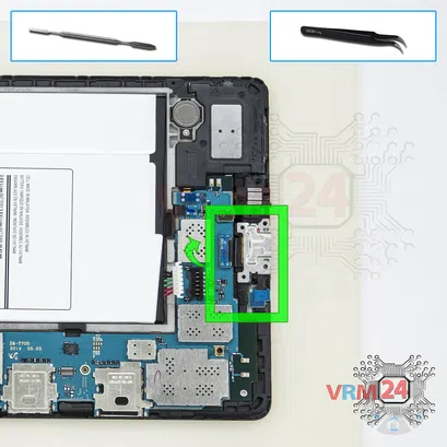 Как разобрать Samsung Galaxy Tab S 8.4'' SM-T705, Шаг 4/1