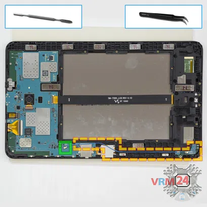 Cómo desmontar Samsung Galaxy Tab A 10.1'' (2016) SM-T585, Paso 14/1