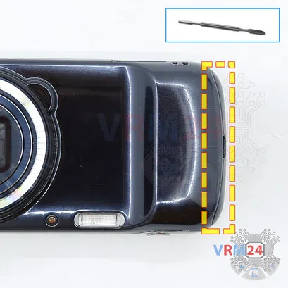 Como desmontar Samsung Galaxy S4 Zoom SM-C101 por si mesmo, Passo 2/1