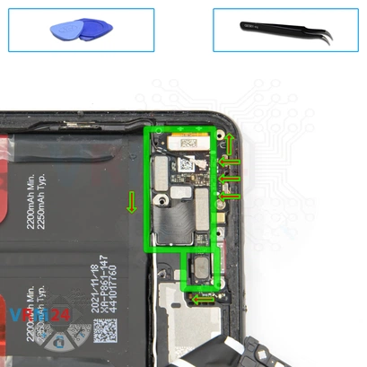 Como desmontar OnePlus 9RT 5G por si mesmo, Passo 9/1