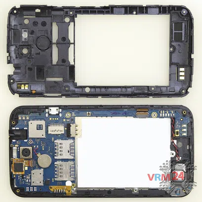 Cómo desmontar ZTE Blade Q Lux 3G, Paso 4/2