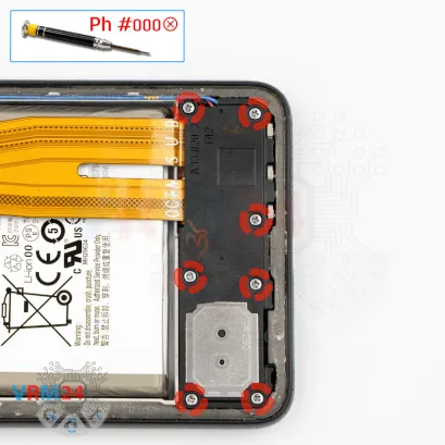 How to disassemble Samsung Galaxy A33 SM-A336, Step 7/1