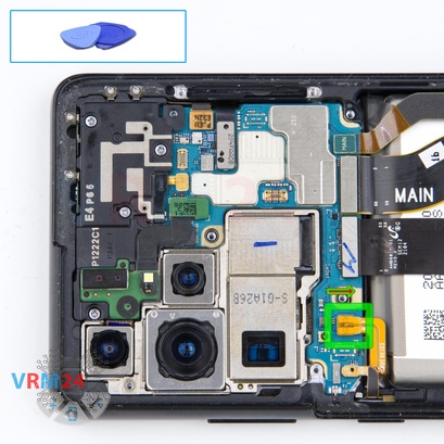 Cómo desmontar Samsung Galaxy S21 Ultra SM-G998, Paso 6/1