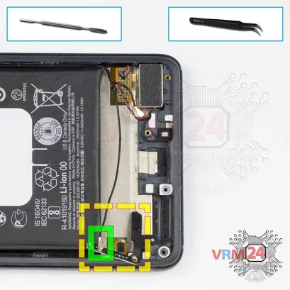 Como desmontar HTC U12 Plus por si mesmo, Passo 17/1