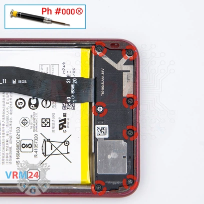 Cómo desmontar Asus ZenFone 5 Lite ZC600KL, Paso 15/1