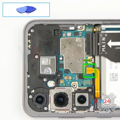 Como desmontar Samsung Galaxy S23 FE SM-S711 por si mesmo, Passo 6/1