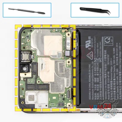 Como desmontar Samsung Galaxy A10s SM-A107 por si mesmo, Passo 14/1