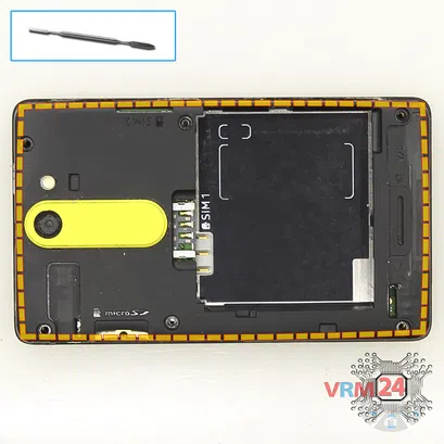 How to disassemble Nokia Asha 502 RM-921, Step 4/1