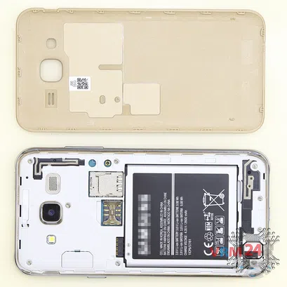 How to disassemble Samsung Galaxy J5 SM-J500, Step 1/2