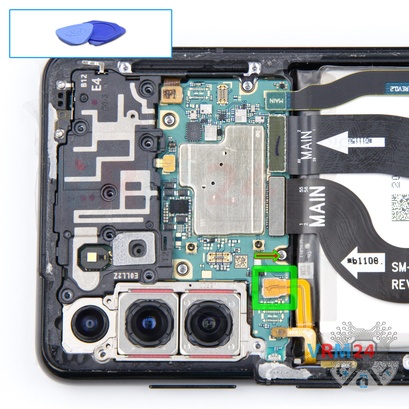 Cómo desmontar Samsung Galaxy S21 Plus SM-G996, Paso 6/1