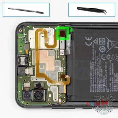 Como desmontar Huawei Honor 9X Lite, Passo 9/1