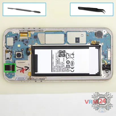 How to disassemble Samsung Galaxy A7 (2017) SM-A720, Step 7/1