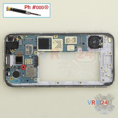 Cómo desmontar Samsung Galaxy S5 mini SM-G800, Paso 13/1