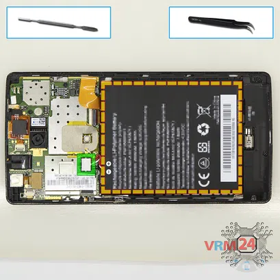 Como desmontar Acer Liquid E3 E380 por si mesmo, Passo 3/1