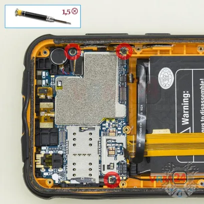 How to disassemble uleFone Armor 5, Step 13/1