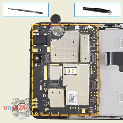 Cómo desmontar Meizu M3 Note M681H, Paso 14/1