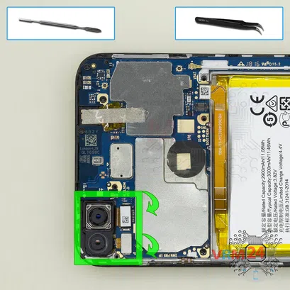 How to disassemble Huawei Honor 7C Pro, Step 13/1