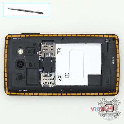 How to disassemble LG L60 X145, Step 4/1