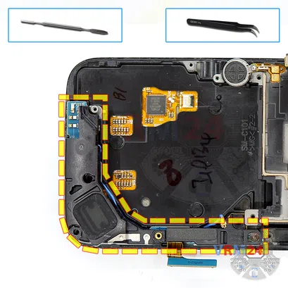 Como desmontar Samsung Galaxy S4 Zoom SM-C101 por si mesmo, Passo 18/1