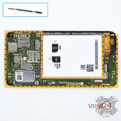 How to disassemble Alcatel OT POP 2 5042D, Step 7/1