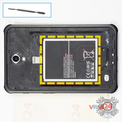 How to disassemble Samsung Galaxy Tab Active 8.0'' SM-T365, Step 3/1