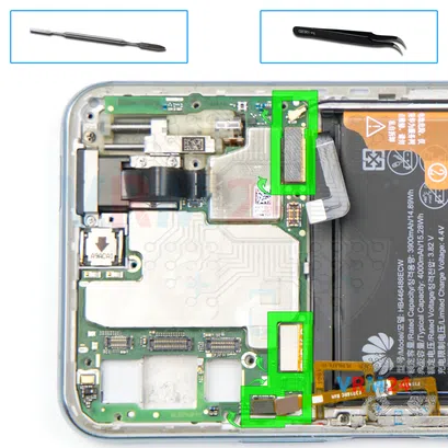 Como desmontar Huawei Y9s por si mesmo, Passo 14/1