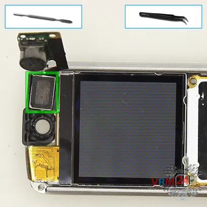 Cómo desmontar Nokia 8800 Sirocco RM-165, Paso 10/2