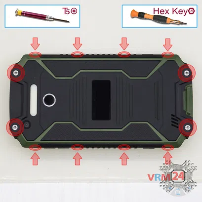 How to disassemble Oukitel K10000 Max IP68, Step 2/1