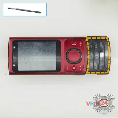 How to disassemble Nokia 6700 slide RM-576, Step 4/1