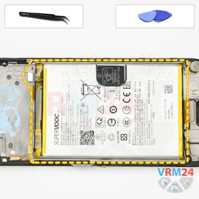 How to disassemble Realme C85, Step 16/1
