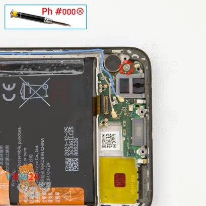 How to disassemble HONOR X8, Step 12/1