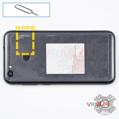 How to disassemble ZTE Blade A6, Step 1/1