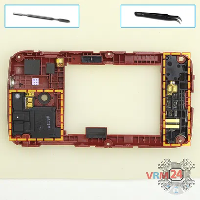 Cómo desmontar Samsung Wave Y GT-S5380, Paso 5/1