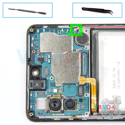 Como desmontar Samsung Galaxy M51 SM-M515 por si mesmo, Passo 12/1