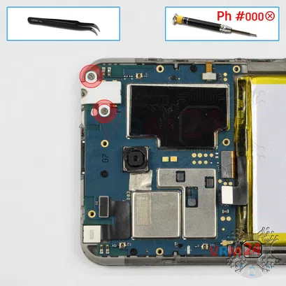 Cómo desmontar Meizu M2 Note M571H, Paso 12/1